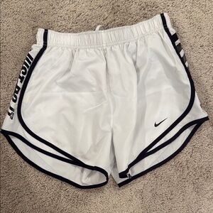 Nike White and Black Athletic Shorts like new size M